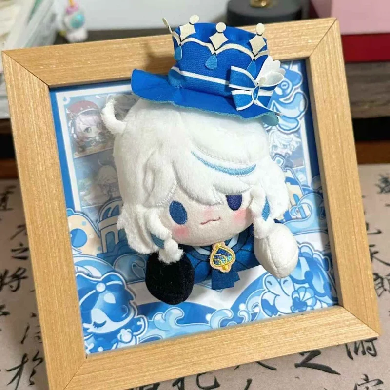 

Genshin Impact плюшевая игрушка мультфильм Furina Klee фигурка плюшевая магнитная рамка настольное украшение для комнаты детские подарки на день рождения и Рождество