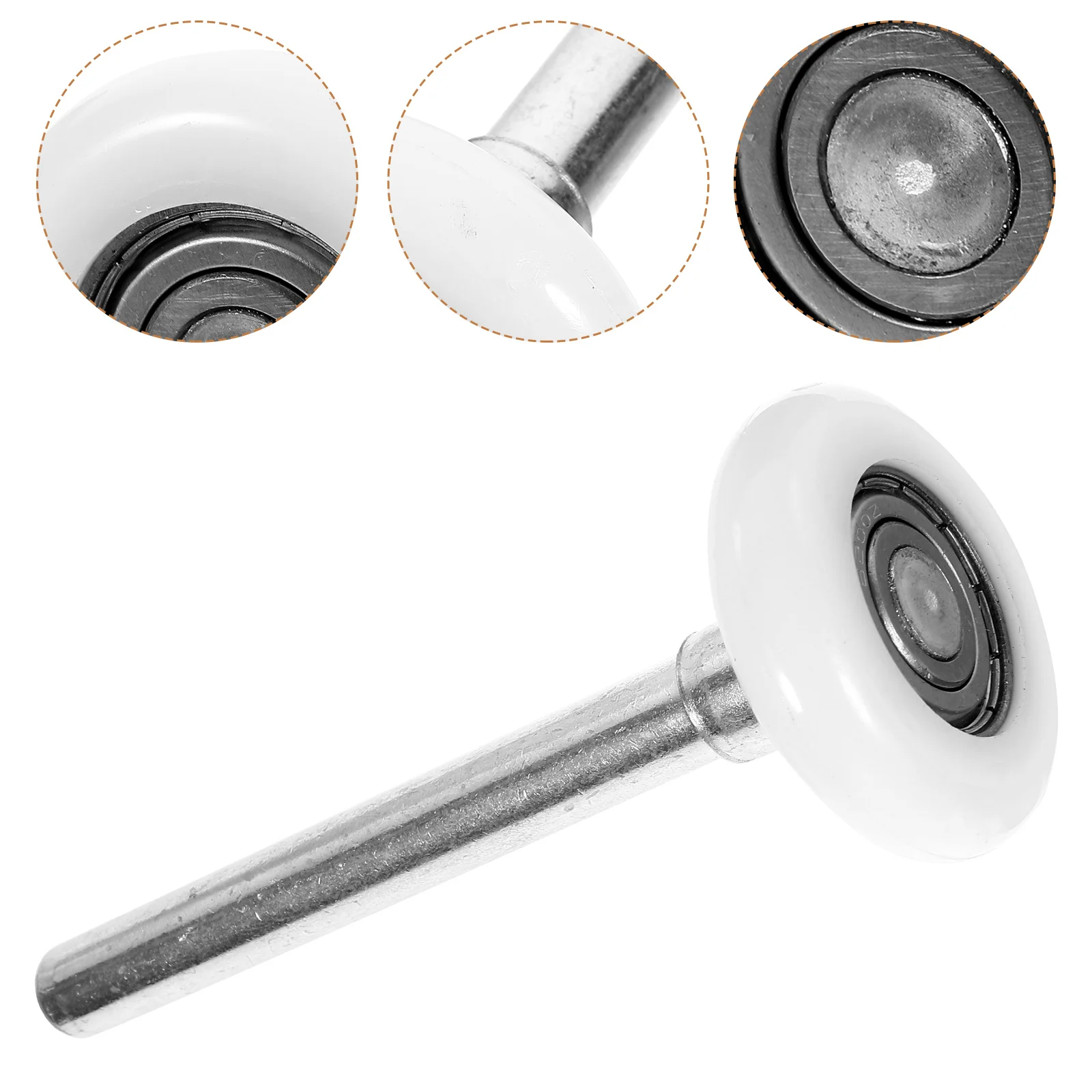 

Nylon Ball-Bearing Garage Door Rollers Stem Heavy Duty Silent Rollers Replacement for Garage Door Openers Nylon Ball-Bearings