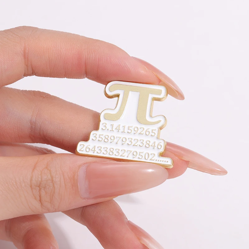 Creative Cartoon Math Formula Enamel Pins Chemical Science Beaker Cute Metal Brooches Biology Molecules Lapel Badge Clothes Pin