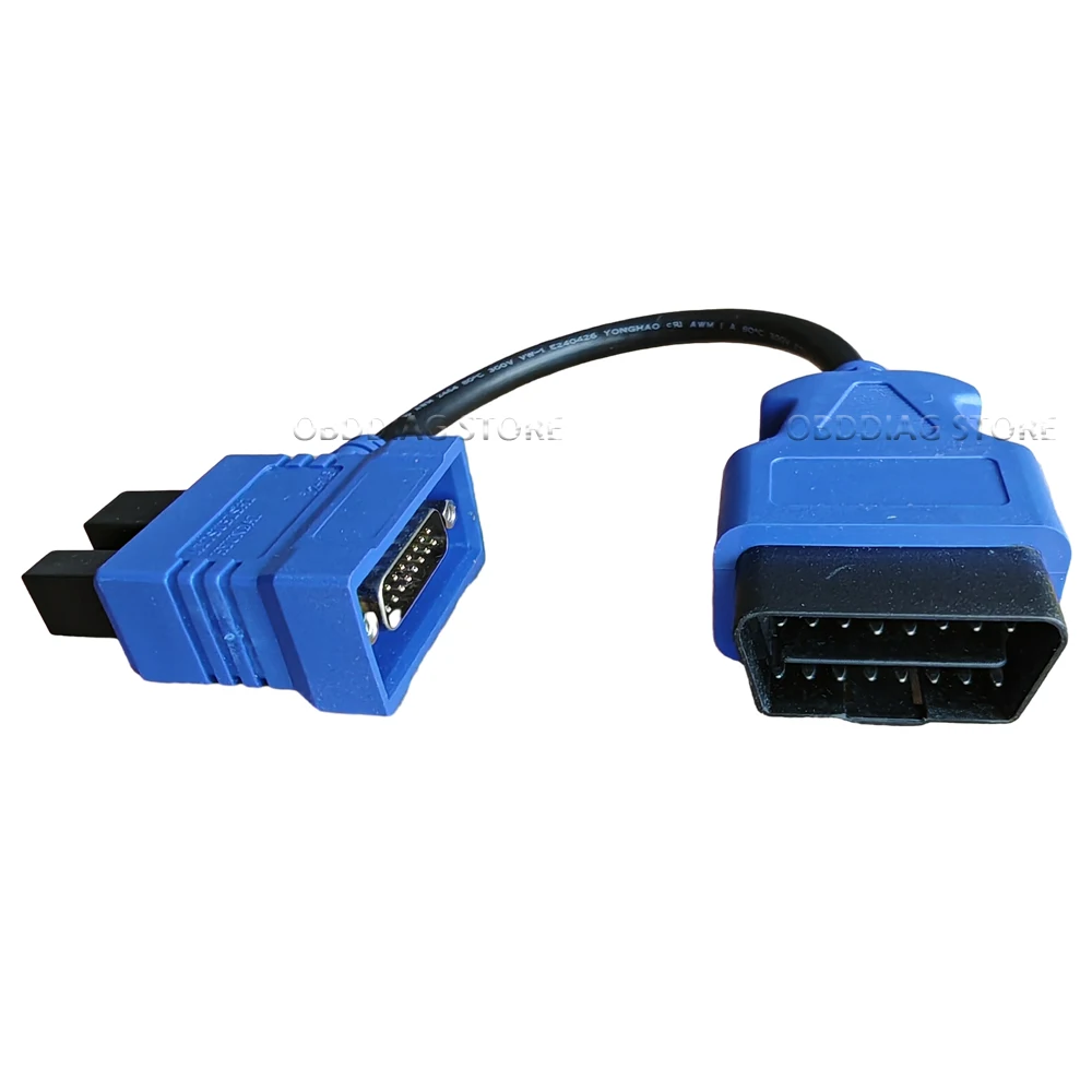 X431 12pin to OBDII Connect for Mitsubishi 12P To 16P Female OBD2 Extension Diagnostic Cable for Hyundai/Mitsubishi Car diagnose