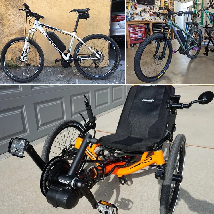 Склад ЕС США TONGSHENG Датчик крутящего момента TSDZ2B TSDZ8 36 В 48 В 250 Вт 500 Вт 750 Вт Комплект для переоборудования двигателя со средним приводом для электрического велосипеда