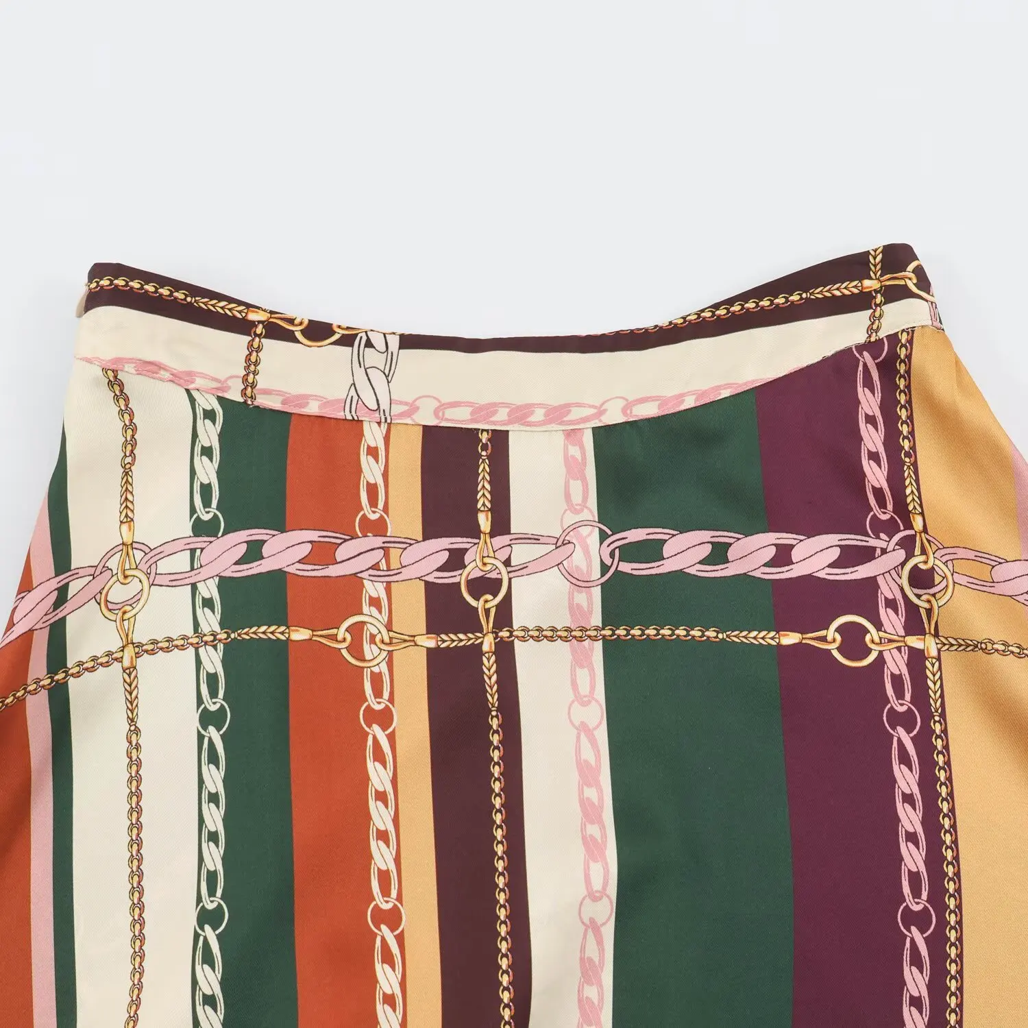 KONDALA Chic 2026 Herbst Vintage Moderner Asymmetrischer Druck Langer Rock Drapiert Eleganter Chic Lässiger Hochgeschnittener Damen A-Linien-Rock – Detail 4