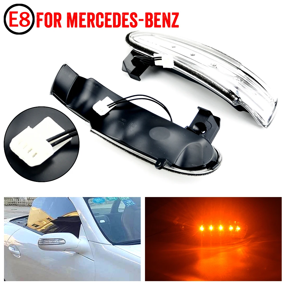 

Для Mercedes-Benz W171 R171 SLK R230 W230 SL светодиодный индикатор зеркала, мигалка, указатель поворота A1718200421 A1718200321