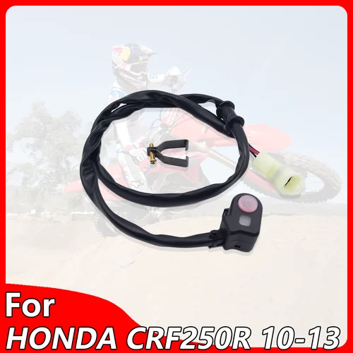 Imagen 1 del producto OTOM interruptor modificado para motocicleta, botón impermeable con Control de luz LED, encendido/apagado, botón de encendido/apagado, pieza de montaje para manillar para HONDA