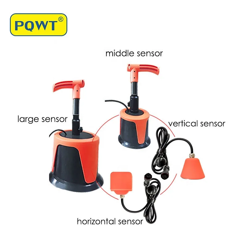 PQWT-L7000 Professional Indoor Pipe Leak Detector Outdoor 5M Pipe Leak Detection With Four Sensors
