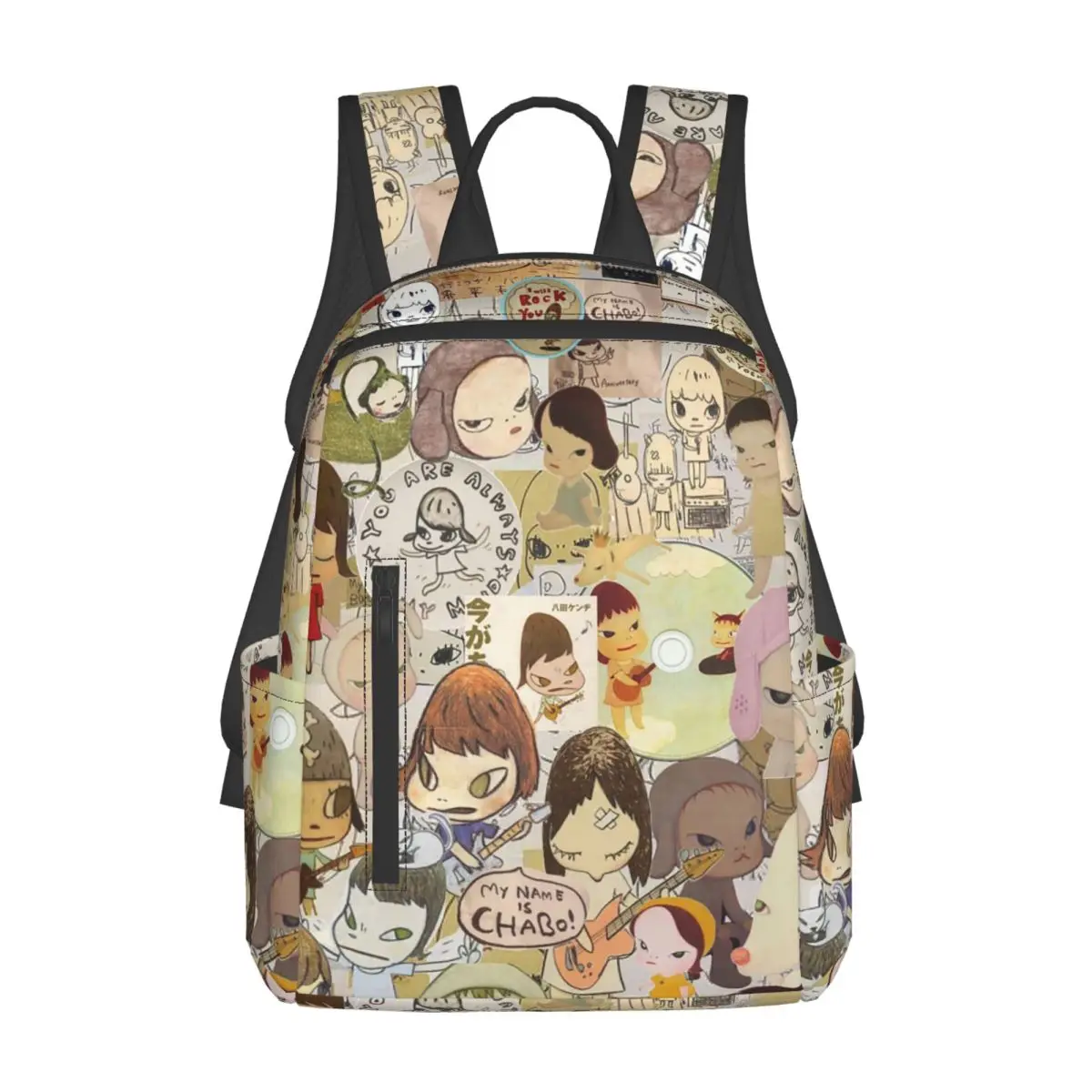 

Yoshitomo Nara Backpack Daypack Large Capacity Kids BookBag School Bag Shoulder Bags for Men Women