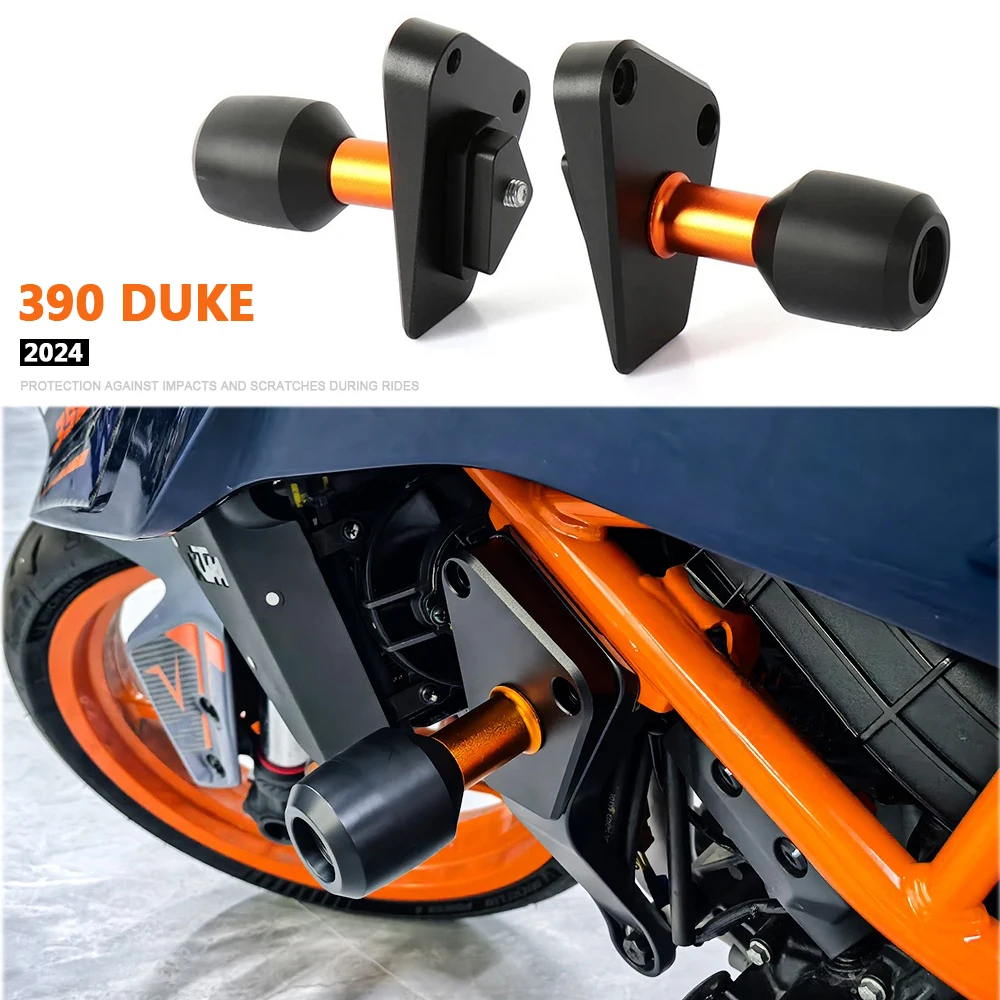 

Для Duke 390 DUKE 390Duke 2024 2025 рама слайдер защита от столкновений аксессуары для мотоциклов защита от падения двигатель Crash Pad Cove