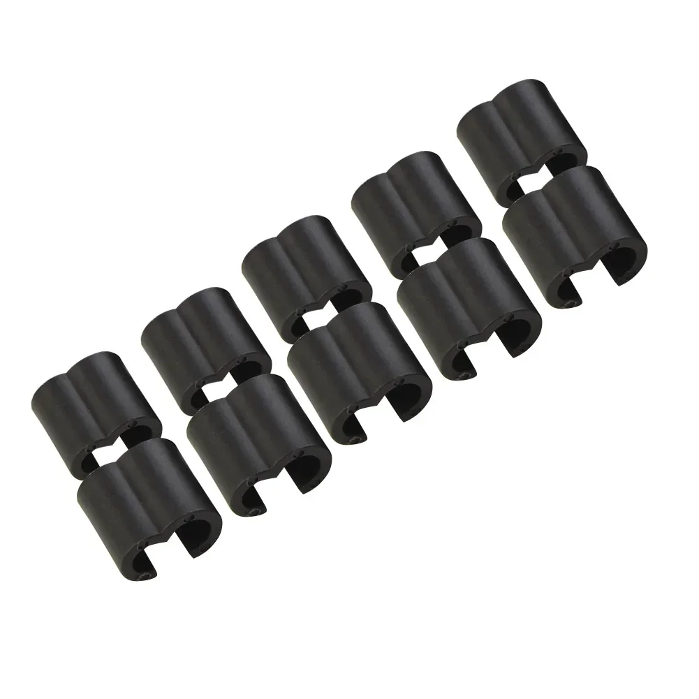 Universal Cable Guide Plastic Cycling Hydraulic MTB Road Bike Shift Cable 10pcs 4mm Accessories Clips Disc Brake