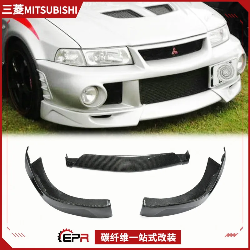 

Suitable for Mitsubishi Evolution Carbon Fiber Retrofit EVO 6th Generation Front Lip Small Surround, Head Lip Front Chin Shovel