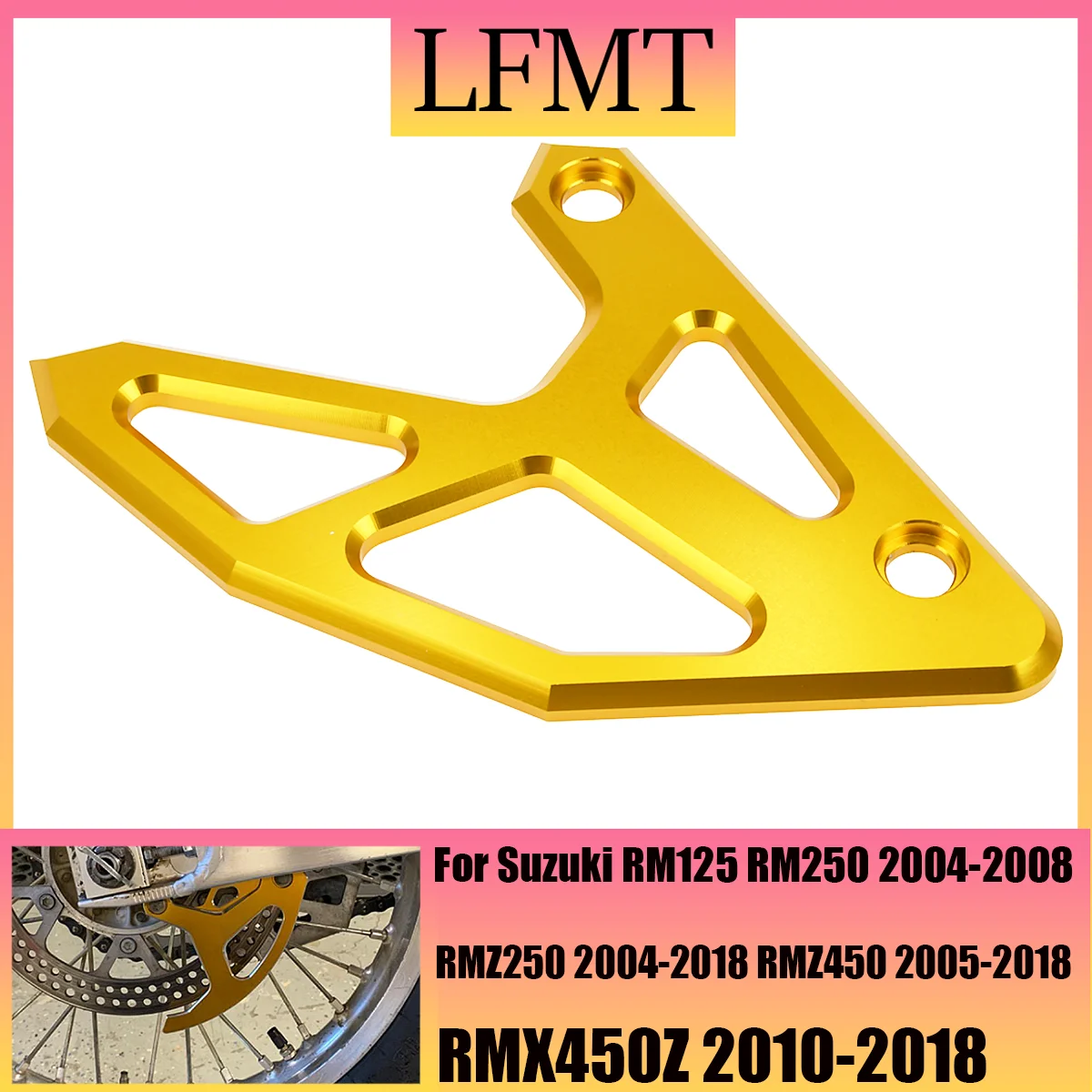 

Motorcycle CNC Rear Brake Disc Guard Protector Cover For Suzuki RMZ450 RMX450Z RM RM125 RM250 RMZ250 125 250 Z250 Z450 RMX 450Z