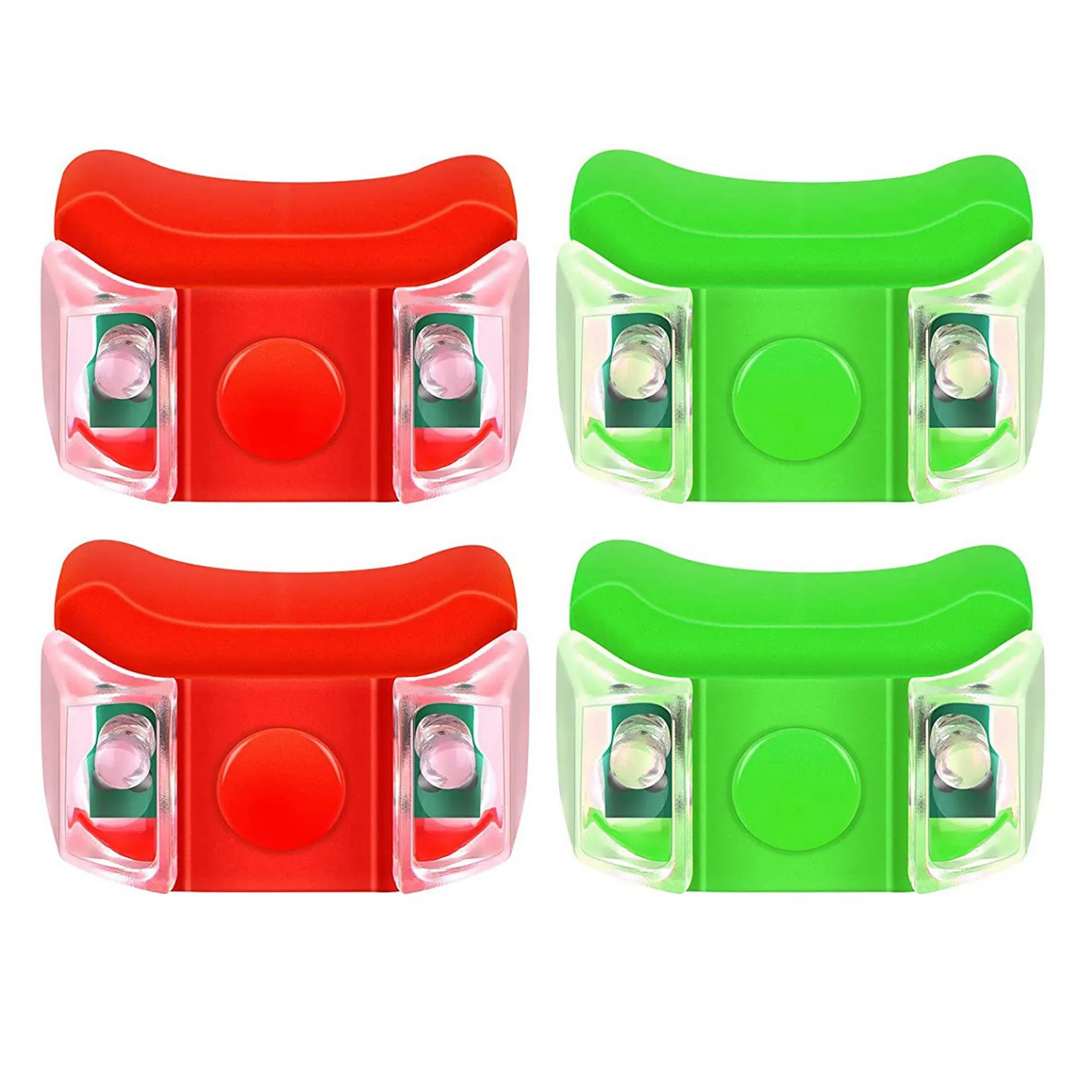 XSXS-12 X LED Boat Navigation Lights For Boat Yacht Motorboat Bike Hunting Night Running Fishing (Red, Green)