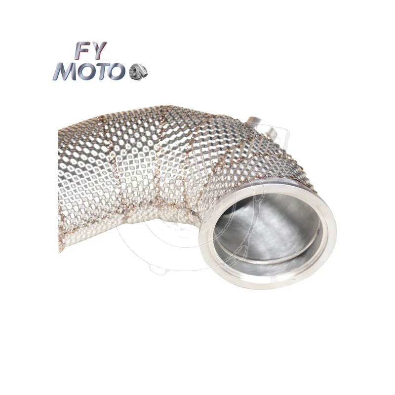 For FIAT 500 1.4T Sports Catted Downpipe With Heat Shield