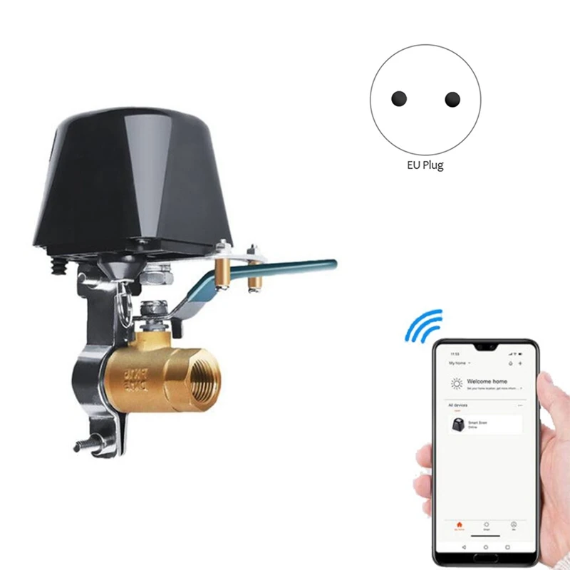 Tuya Smart Wifi Water Gas Leakage Valve ON/OFF Auto Control Countdown Timer Valve For Alexa Google Home Shut