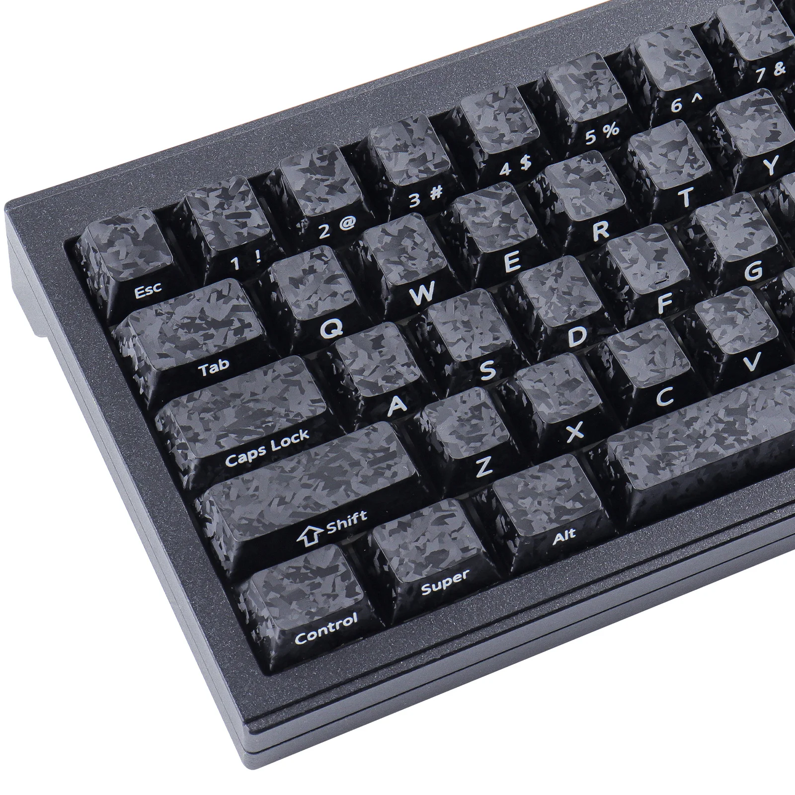 119 Keys Carbon Fiber Dye-Sublimation Side-Printed Backlit Keycaps PBT Material cherry Profile for Mechanical Keyboard