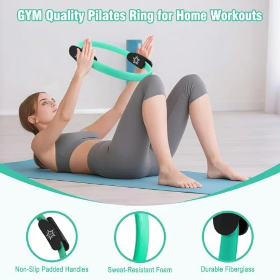 Pilates ring och boll set för hemmaträning för kvinnor_voghion.com