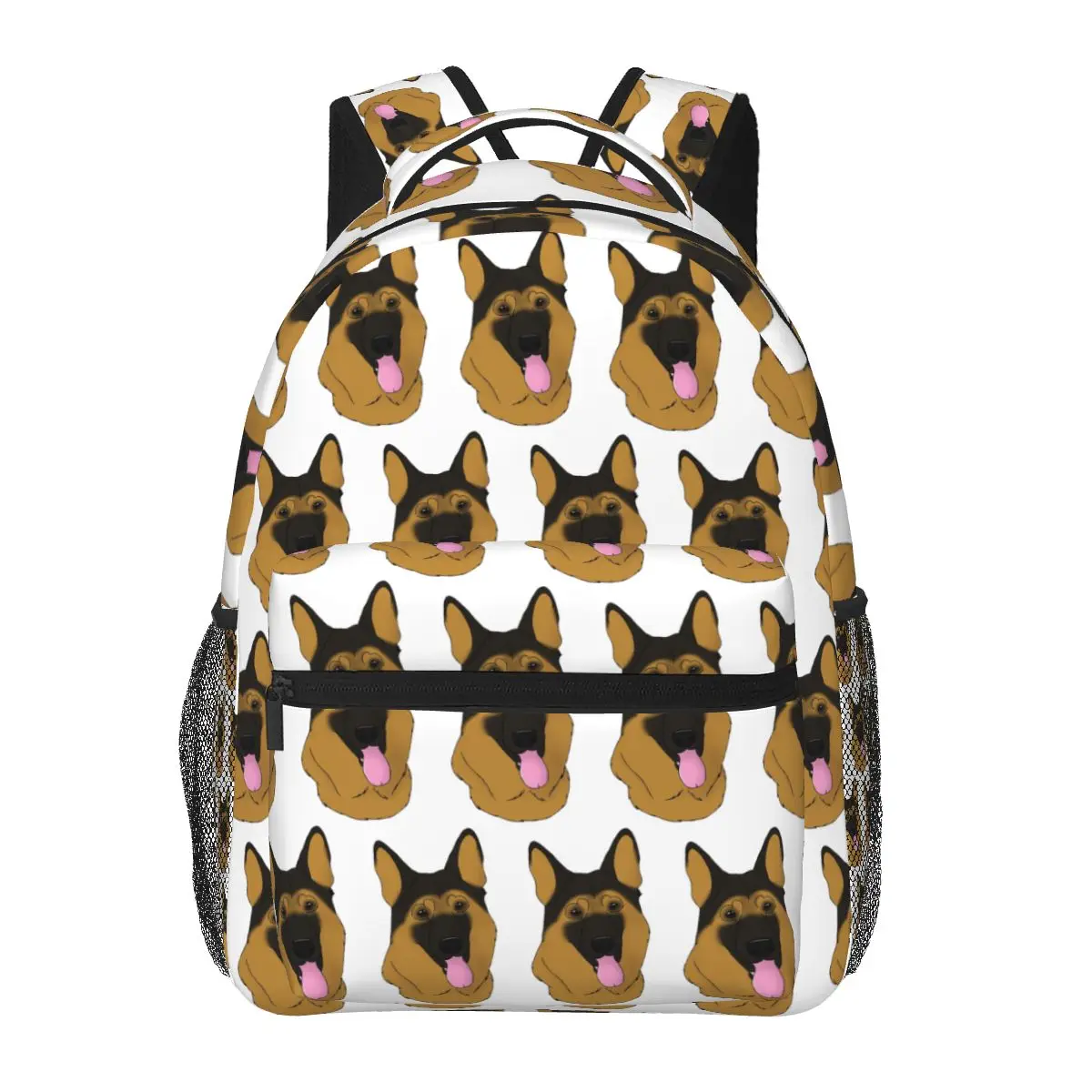 German Shepherd Dog - Black And Tan Student Backpack School Bag Hiking Travel Daypack Men Women Fashion Bookbag Shoulder Bags