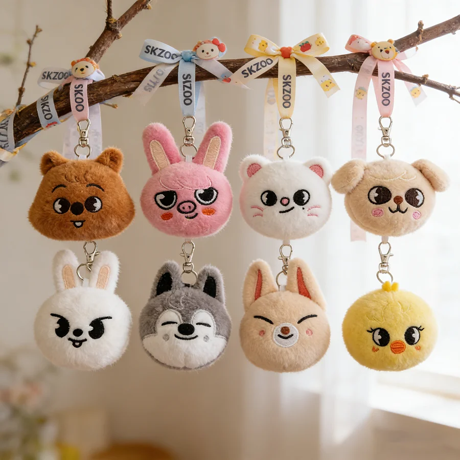 Muñeco SKZOO Stray Kids, juguete de Peluche, Animal relleno, producto Merch, lobo, oso, zorros, pato, muñeco de Peluche, Peluches de juguete, regalo