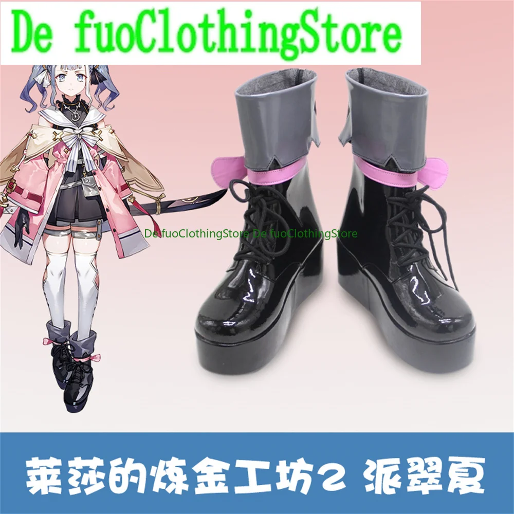 

ATELIER RYZA 2 LOST LEGENDS THE SECRET FAIRY Patricia Abelheim Cosplay Shoes Boots Game Anime Halloween Christmas Defuo Clothing
