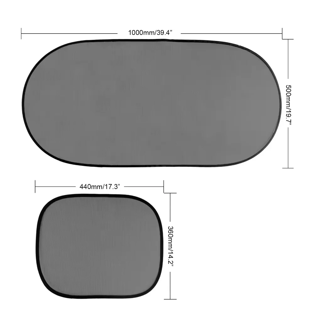 Pare-soleil pour fenêtre de voiture, 5 pièces, fournitures automobiles, pare-soleil à ventouse, rideau de voiture, couverture de style de voiture