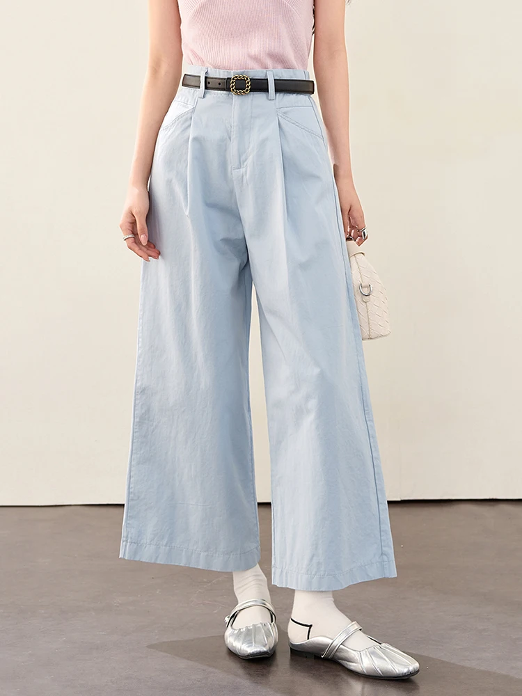 

Fashion High Waist Casual Pants Women 2025 Spring Summer New Loose Wide Leg Pants Chic Straight Trousers