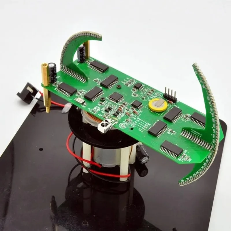Double Spherical Rotating LED Display POV Clock Kit Advertising Screen Display Screen Globe DIY Kit Parts