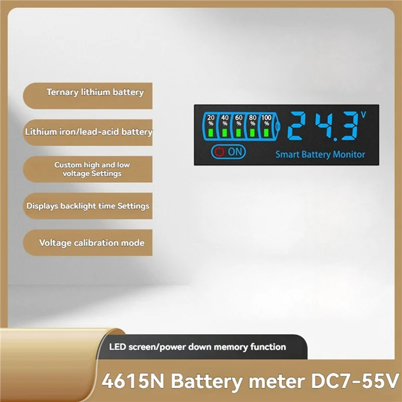A02F-2X 18650 ليثيوم ليبو اختبار الليثيوم 7-55 فولت حمض مؤشر مستوى البطارية تستر Leddisplay وحدة متر ، D