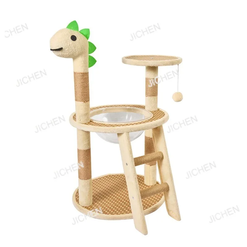 

Серия JC Dinosaur, новая маленькая рама для скалолазания, фланелевой коврик из ротанга, рамка для скалолазания для кошек, не занимает места