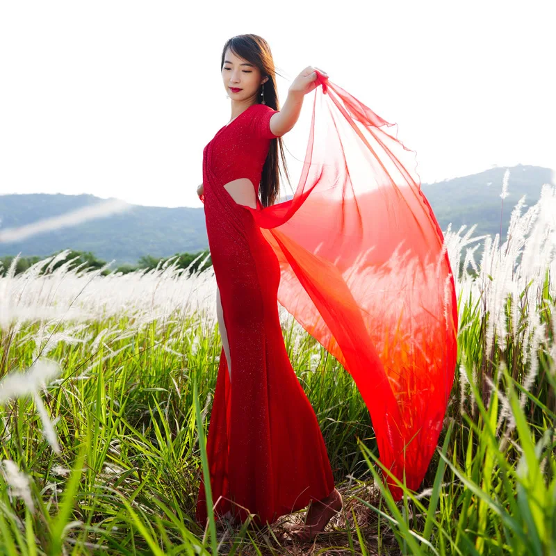 تخصيص الأداء زي مجموعة ملابس الرقص الشرقي الملابس الهندية النساء حبل تنورة الرقص الشرقي Dancewear