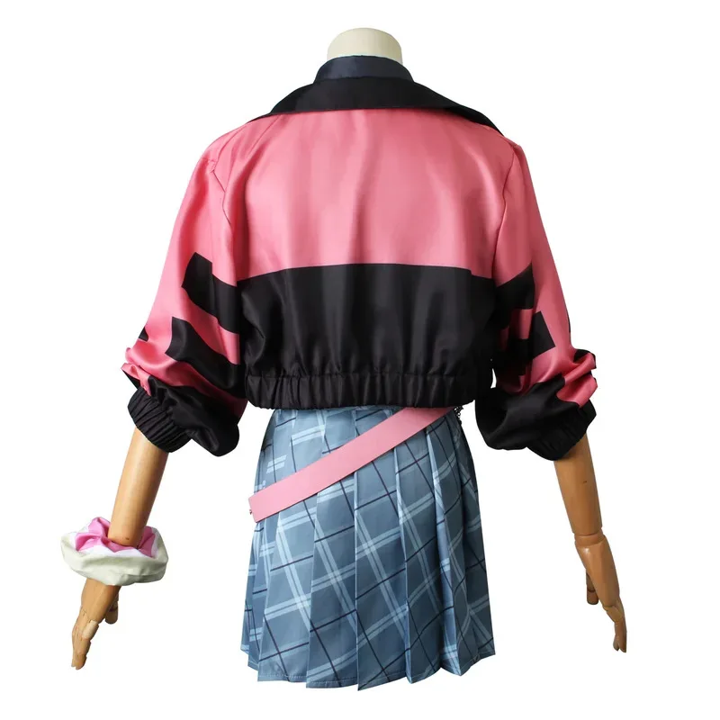 Vtuber NIJISANJI EN XSOLEIL Kotoka Torahime 코스프레 가발 애니메이션 가상 쿨 슈트 소녀 유니폼 자켓 스커트 Luxiem 코스프레 의상