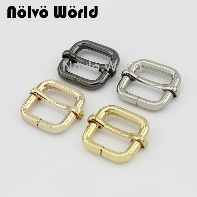 

5-20-100PCS 20*20mm 3/4" 26*19MM Metal Turn Buckles Backpacks Belt Adjusted Buckle Slider Baga Handbag Clasp Hooks Accessories