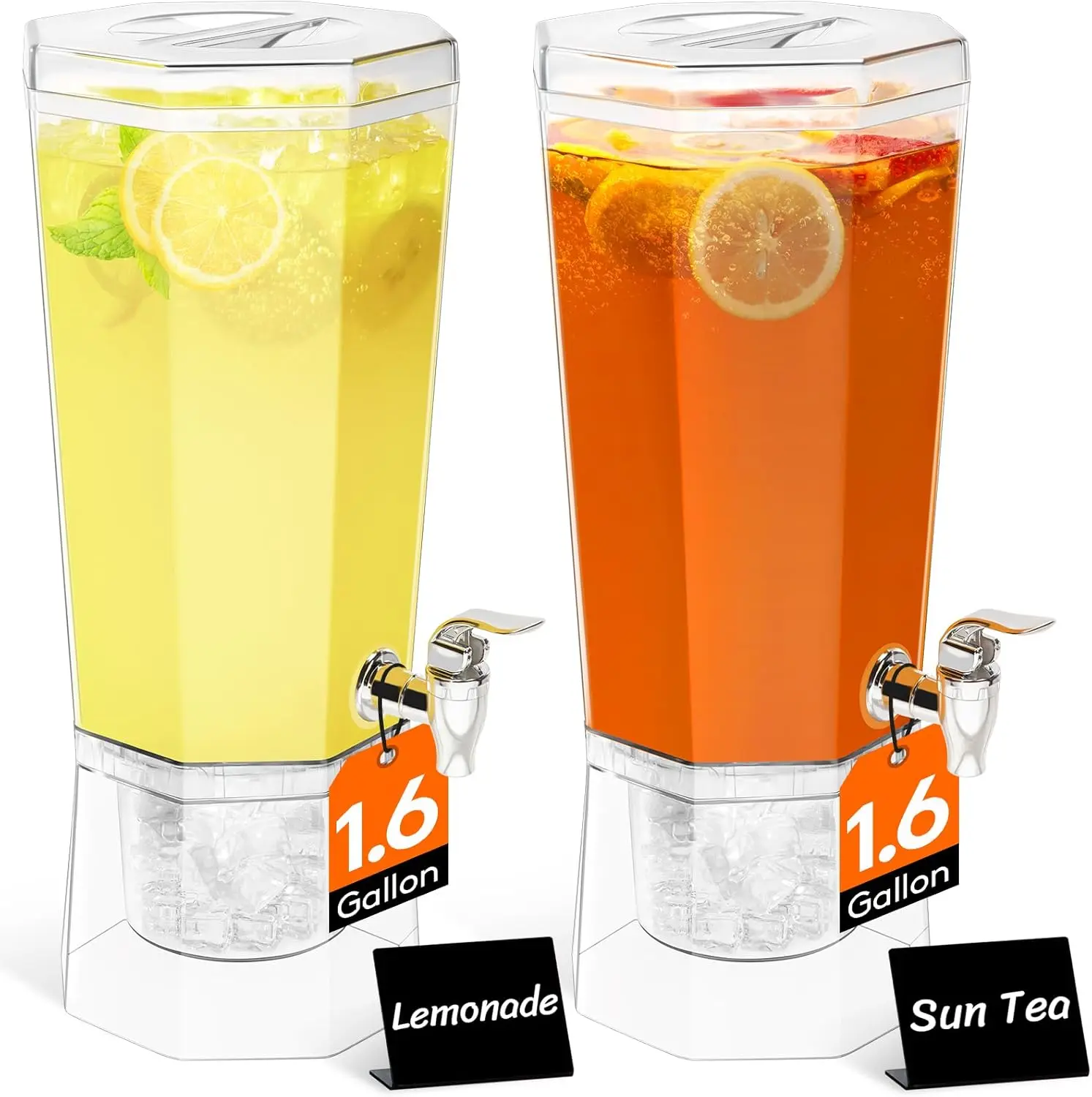 

Набор для подачи напитков объемом 6 литров для вечеринок, прозрачный пластиковый контейнер для напитков с подставкой и краном, без BPA.