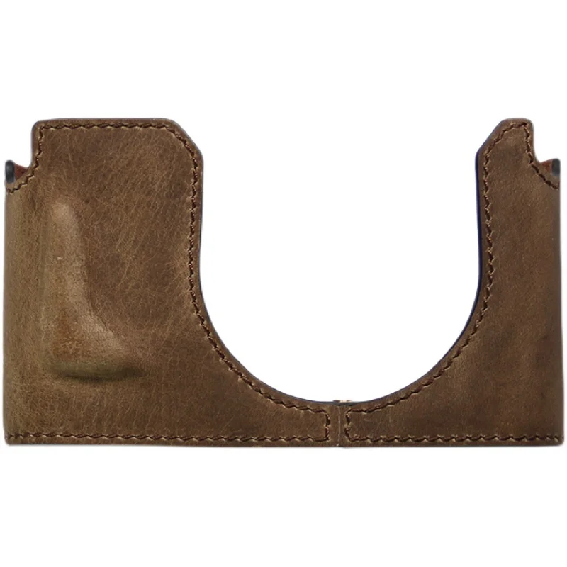 Voor Leica Q Q-P Typ116 Body Beschermhoes Doos Base Handwerk Foto Camera Echt Lederen Koeienhuid Tas Lichaam box Case