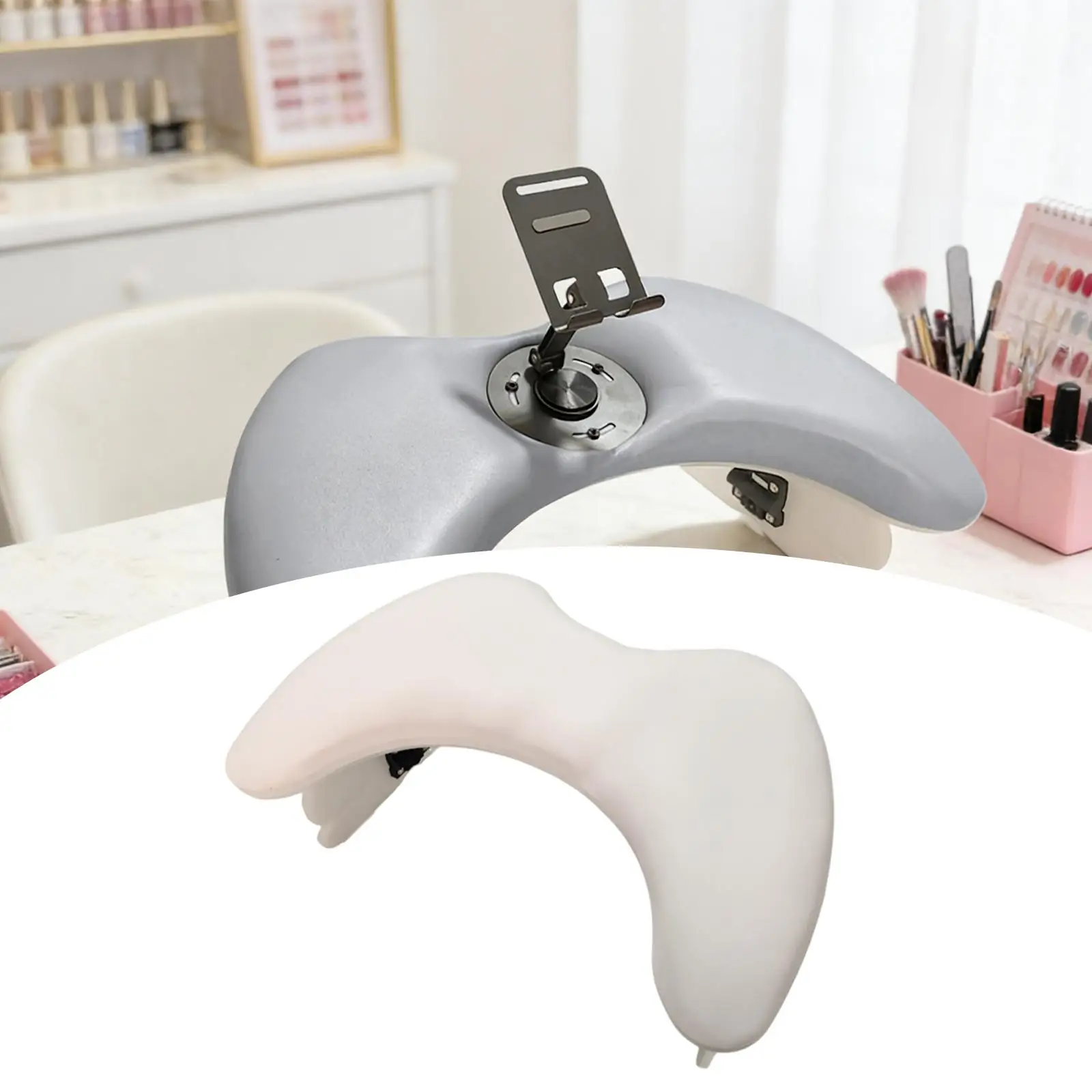 

Ergonomic Nail Hand Pillow Adjustable Height Manicure Armrest Cushion for Gel Nail Design Table