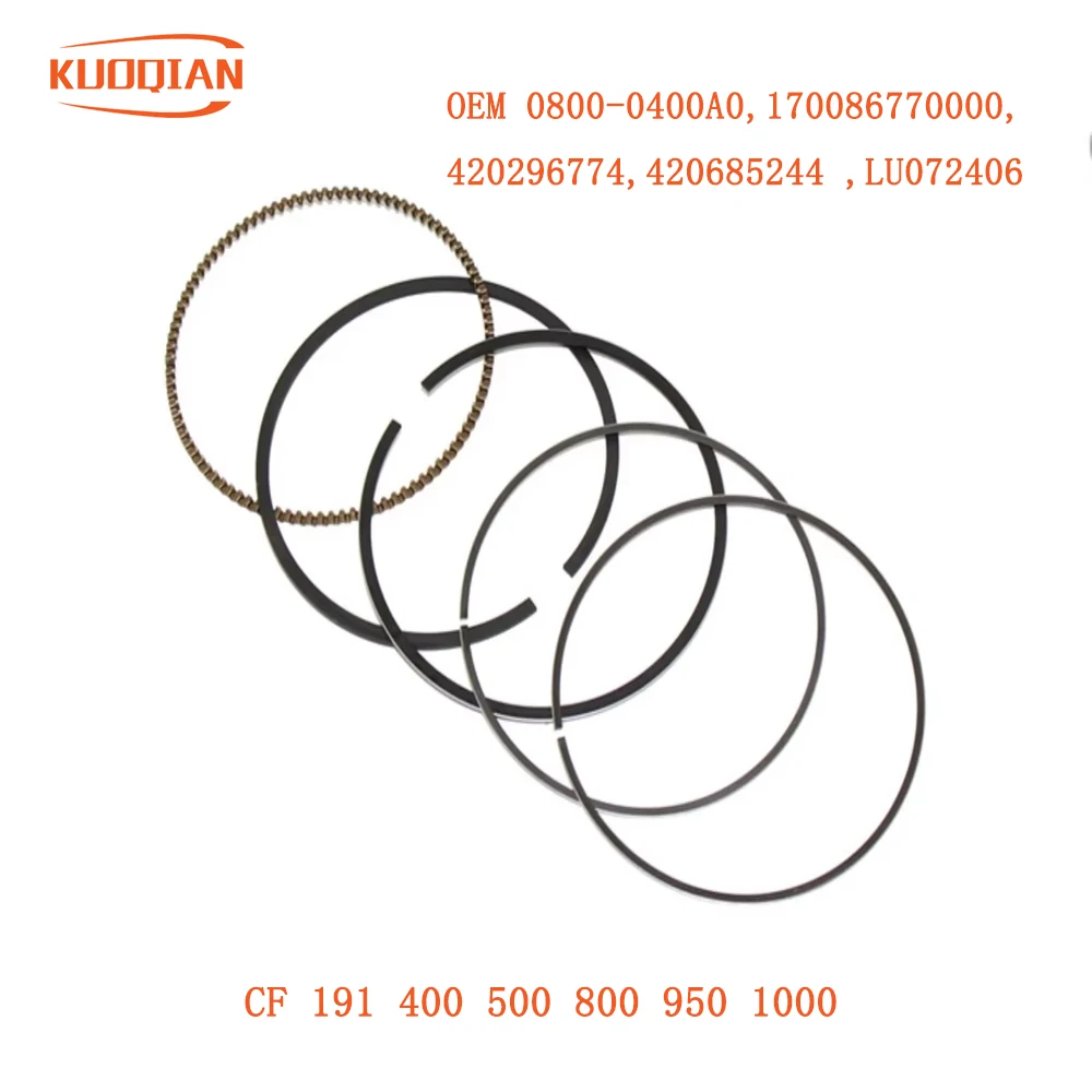 90.96mm 800cc Piston Ring Set for ATV UTV Gokart spare Engine PART 0800-0400A0 QUAD GO KART