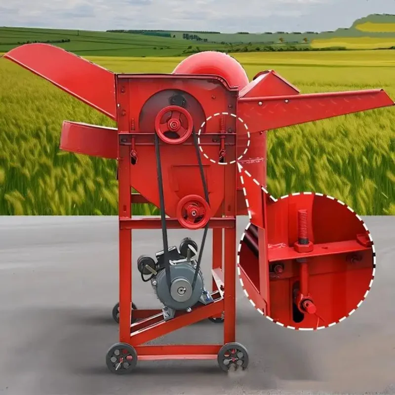 Birui Multifunctional Mini Automatic High Capacity Portable Threshing Machine Wheat Soybean Rapeseed Mung Bean 400KG/H Motor