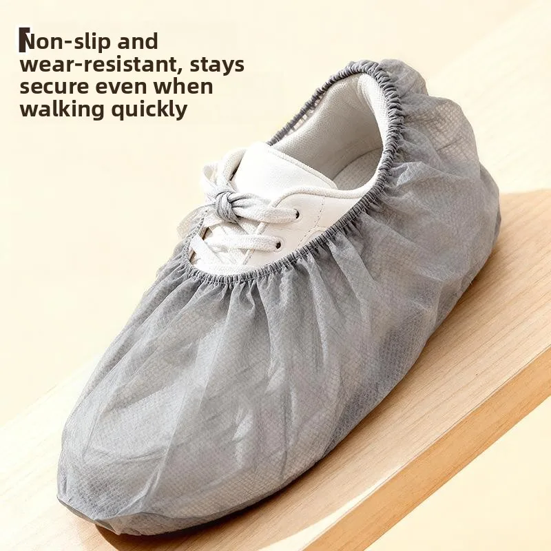 Disposable Thickened Non-woven Indoor Shoe Covers Waterproof Slip-resistant Special Foot Covers for Children Home Use