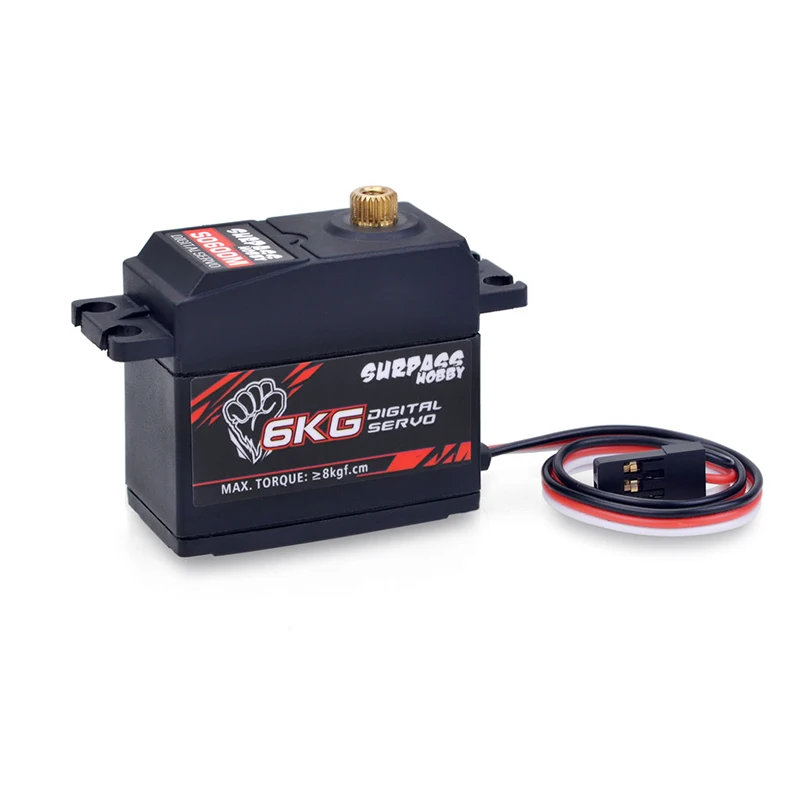 

SURPASS Hobby Digital Servo 9G 17G 25G 6KG 9KG 15KG 20KG Micro Servo с металлической шестерней для 1/8 1/10 RC автомобиля Самолет Робот-планер