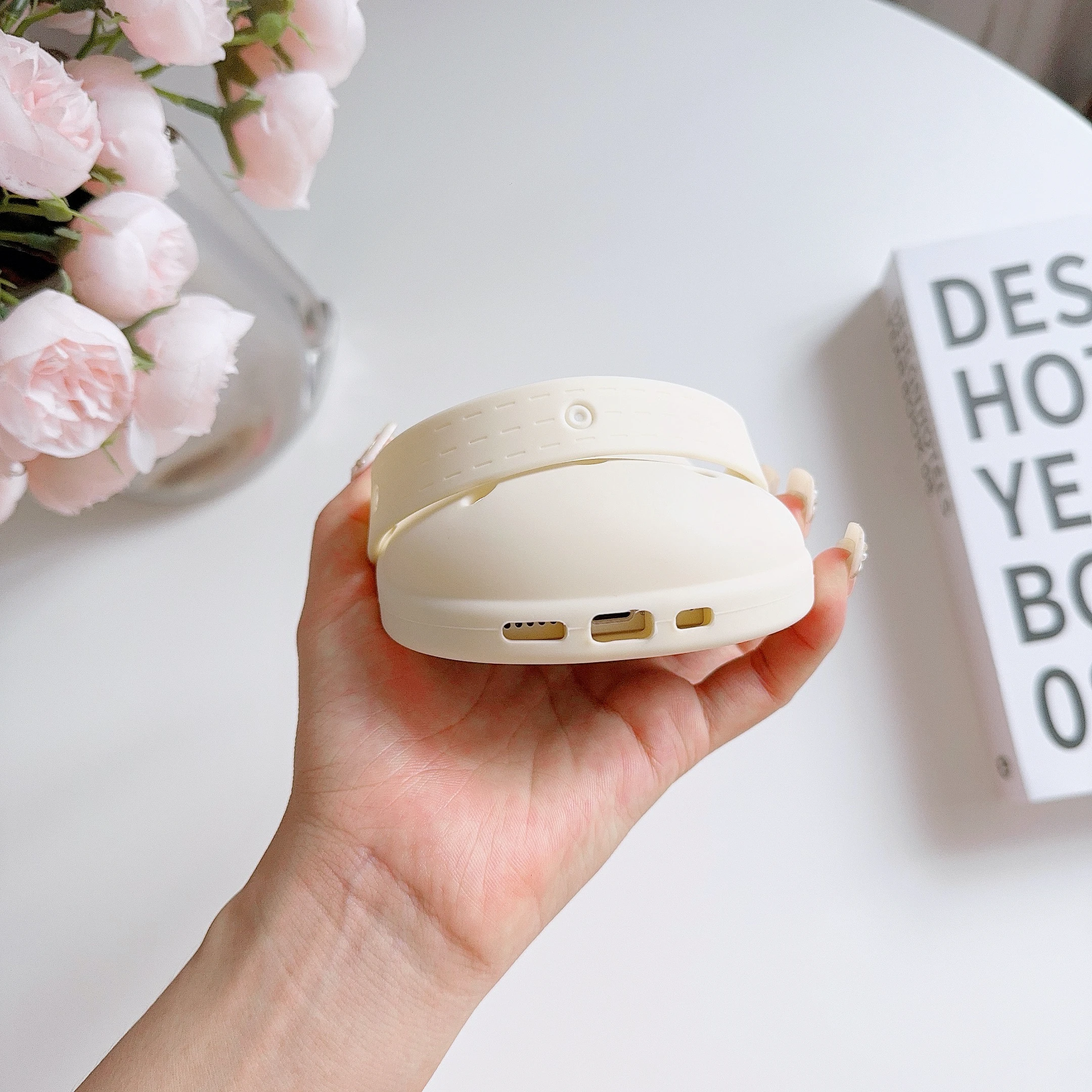 3D Leuke Slippers Zachte Siliconen Telefoon Case voor iPhone 16 Pro Max 15 14 13 12 11 Grappig Ademend Schokbestendig Lanyard Strap Cover