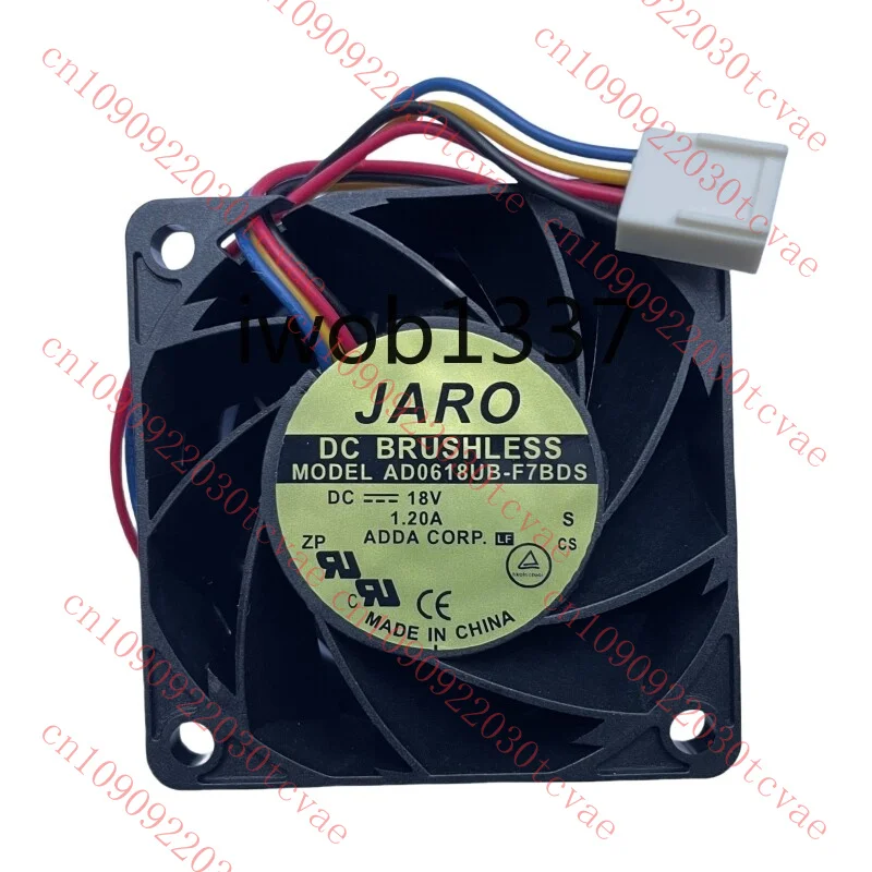 

New For ADDA AD0618UB-F7BDS 18V 1.20A 6038 DC Brushless Cooling Fan