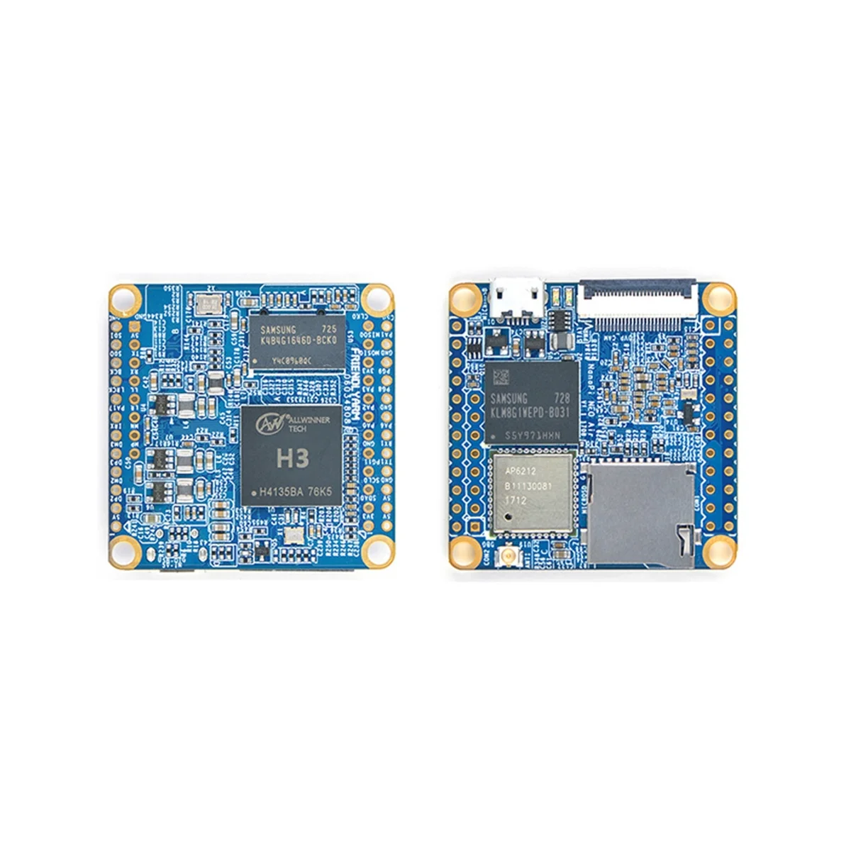 Nanopi NEO Air 개발 보드용 블루투스 와이파이 IoT 모듈, 방열판 포함, 512MB DDR3 RAM, 8GB EMMC Allwinner H3, IOTA7