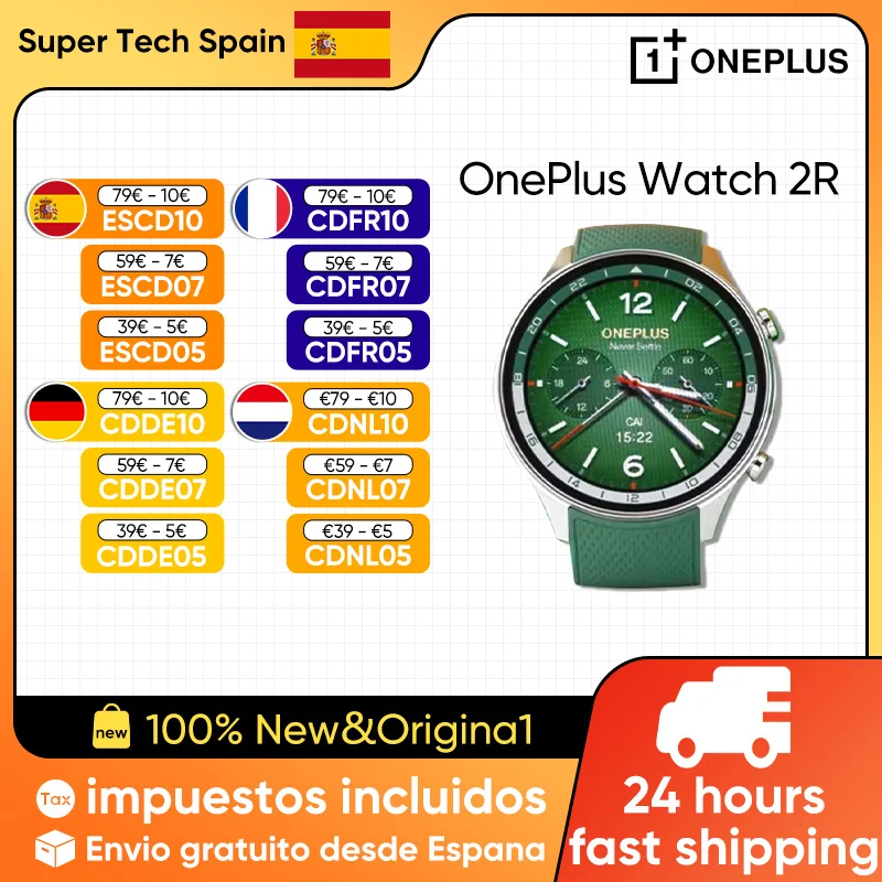 Oneplus uhr 2r smartwatch snapdragon w5 bes 1.43 ''amoled bildschirm h akkulaufzeit bluetooth anruf