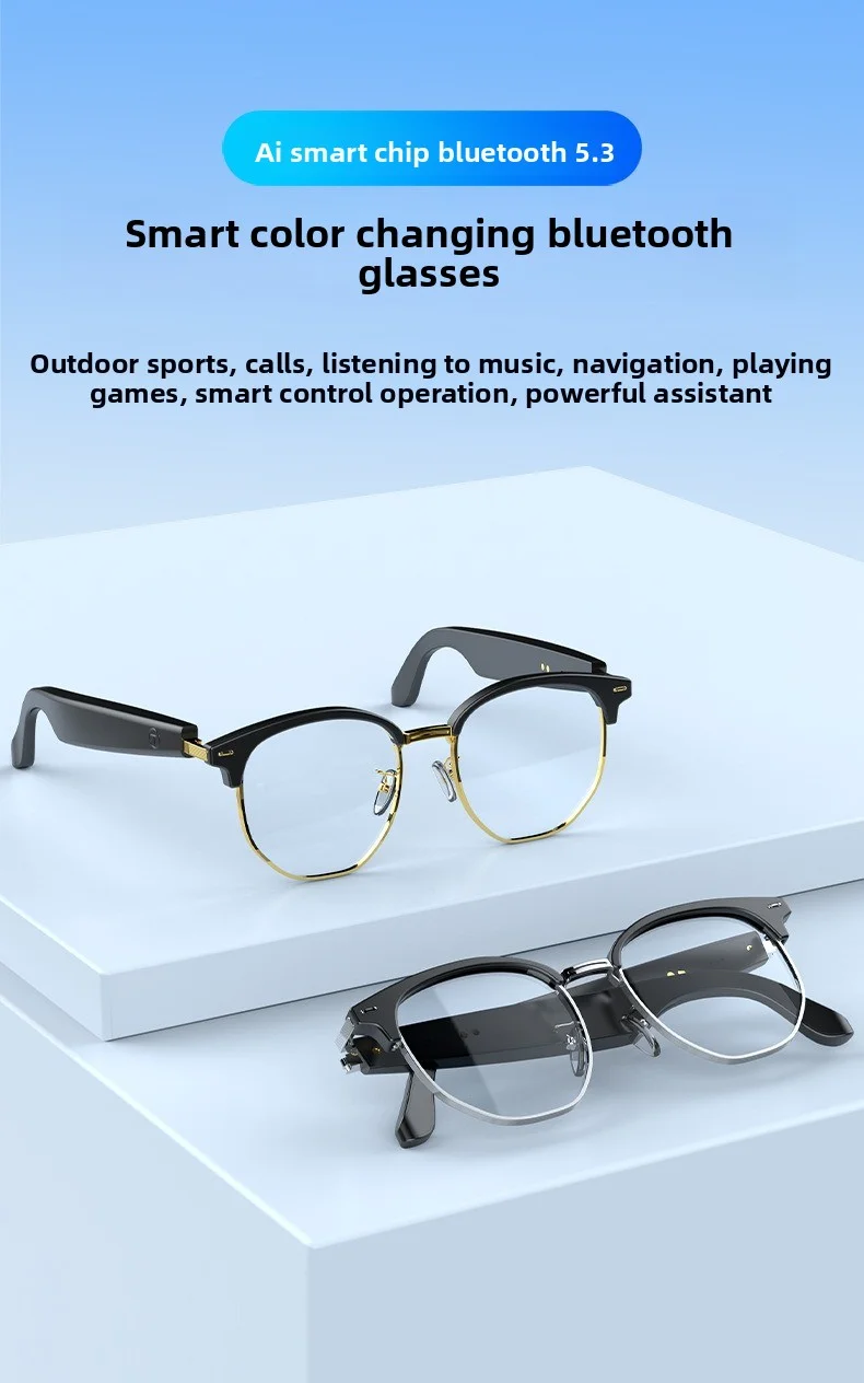 Gafas inteligentes GS16 con le - Gaming Glasses Uv reseña y precio