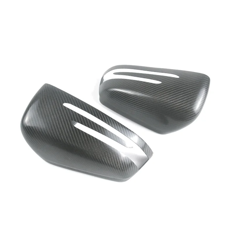 For Mercedes-Benz C-Class W204 W212 W218 C63 E63 Retrofit Matte Carbon Fiber Mirror Housing