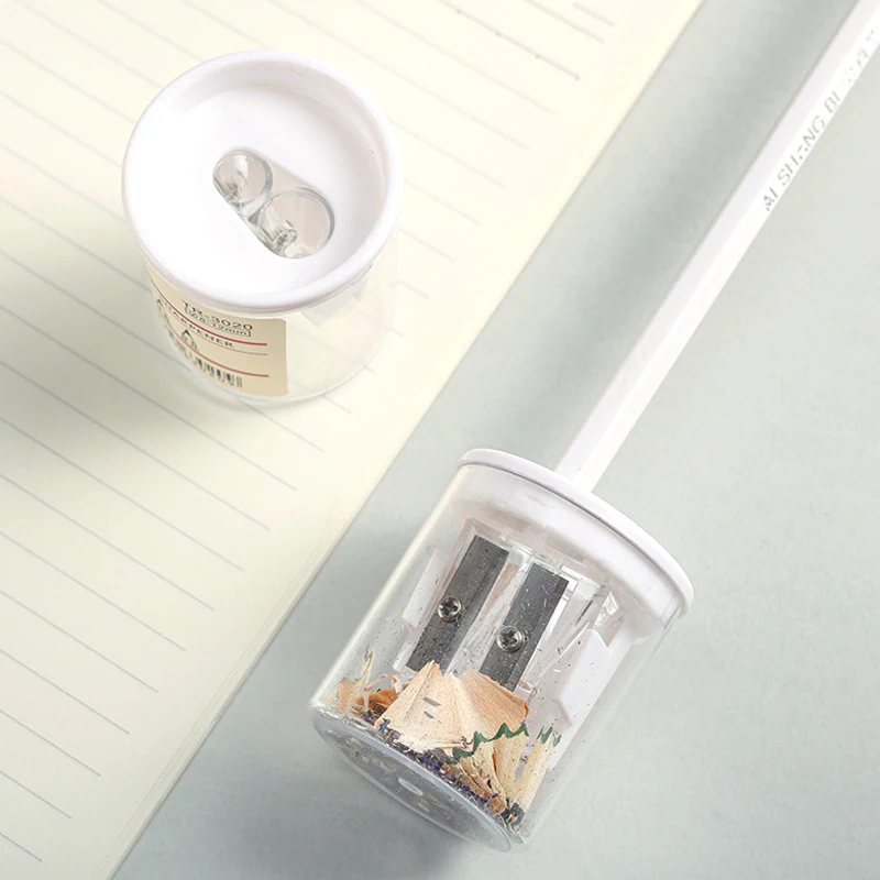 Pencil Sharpener,2 Nib Size Specifications,Sharp Blade,With Debris Storage Box For Elementary School Students Stationery HY-155