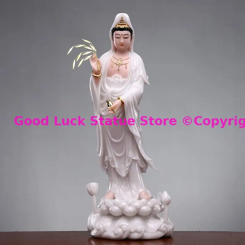 3PCS High grade XI FANG SAN SHENG Buddha statue Amitabha Guanyin Mahasthamaprapta HOME shrine Efficacious protection 48CM Large