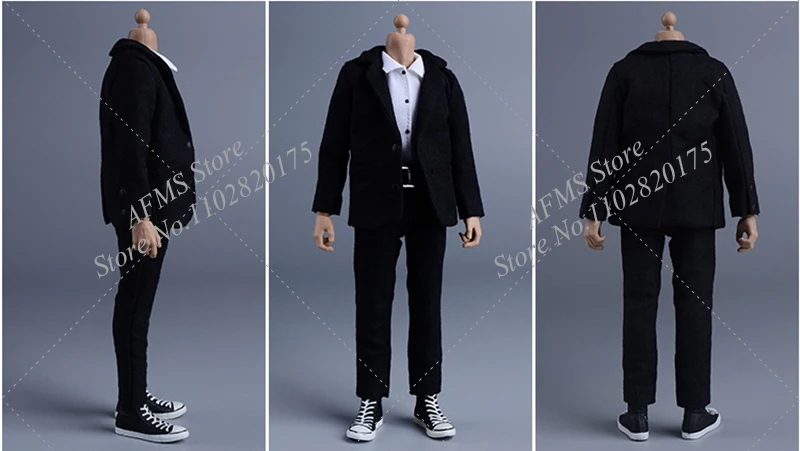 1/12 Men Soldier Formal Blazer Set Slim Business Jacket  Party Suit Male Casual Outwear Clothes Fit 6inch Action Figure Body