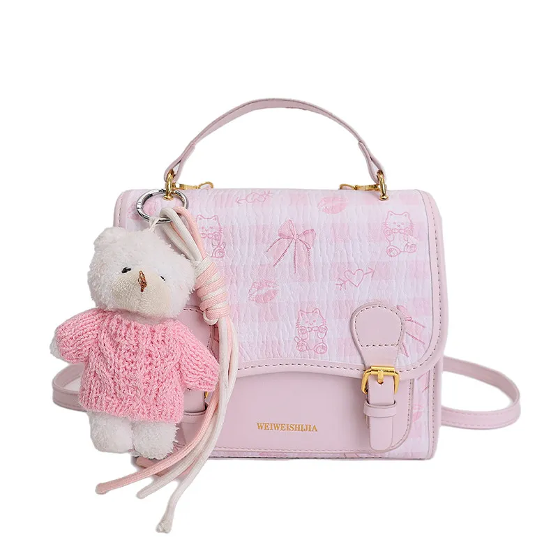 Shoulder Bag For Women 2026 New Design Cute Lightweight College Style Crossbody Bag Simple Shopping Small Backpack Handbag