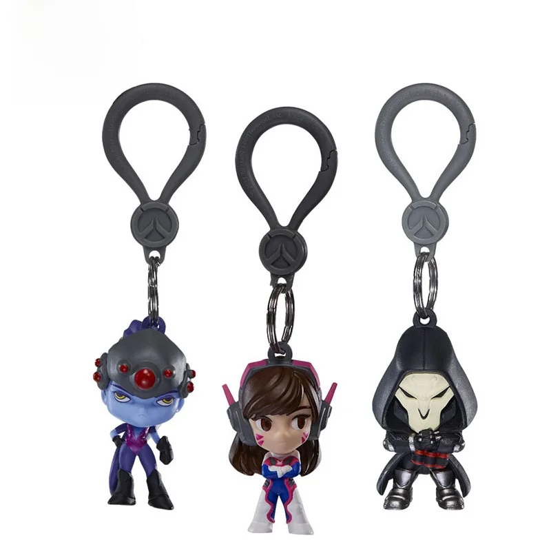 Blizzard  CutebutDeadly Desk Toy Keychain DVA Charia Reaper Lucio Collectible Figures Anime Entertainment Souvenir view 3