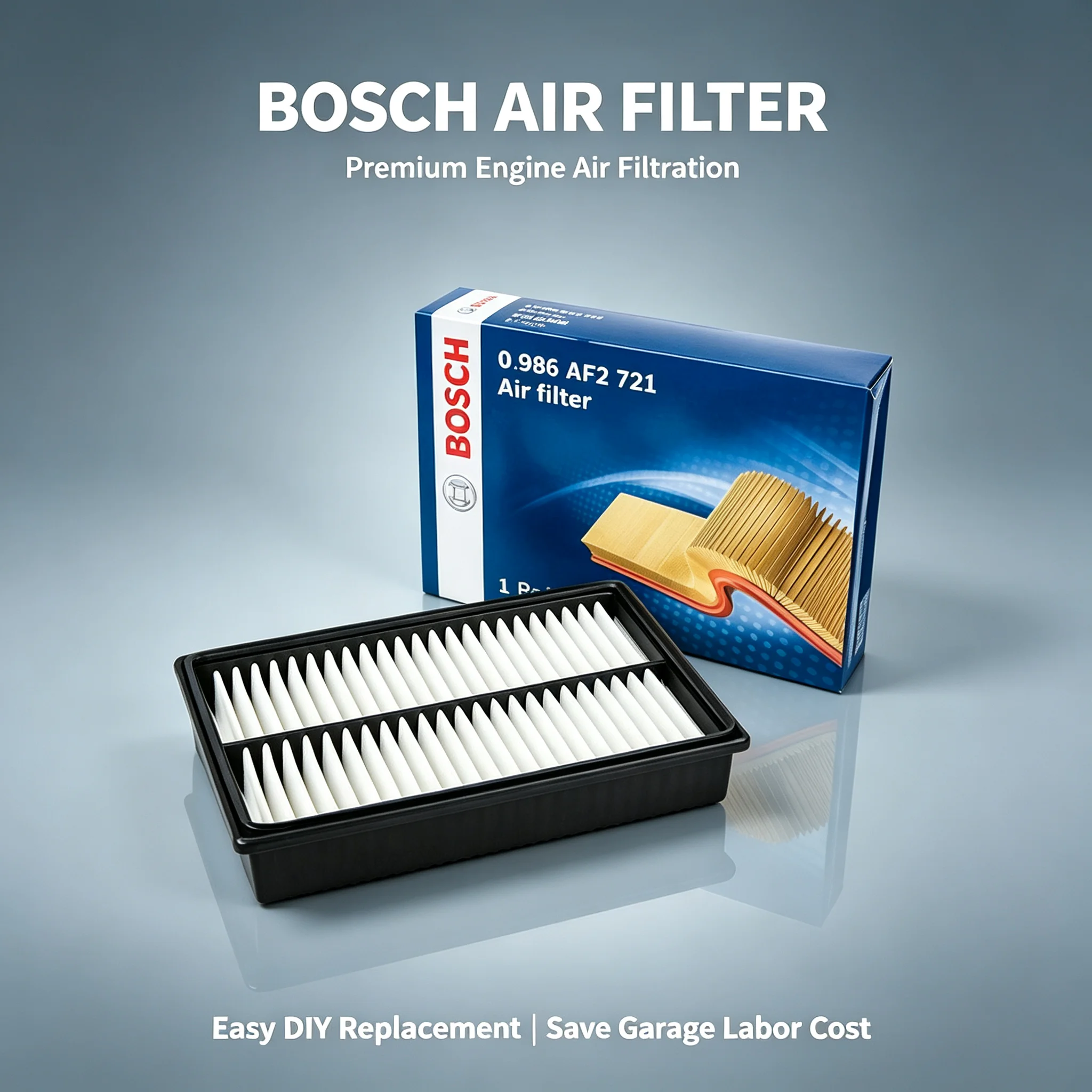 Bosch Engine Air Filter AF2721 For Mazda3 BK/BL , Mazda5 CR/CW , Mazda MX-5 Miata NC , Mazdaspeed3 , Mazda CX-7 ER【OE:LF5013Z40】
