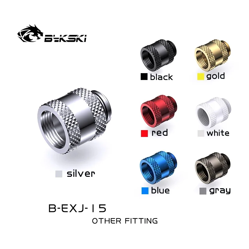 Bykski 7.5mm 10mm 15mm 20mm 25mm 30mm 40mm Male To Female G1/4'' Fittings PC Water Cooling Extender Connector Multil Colors